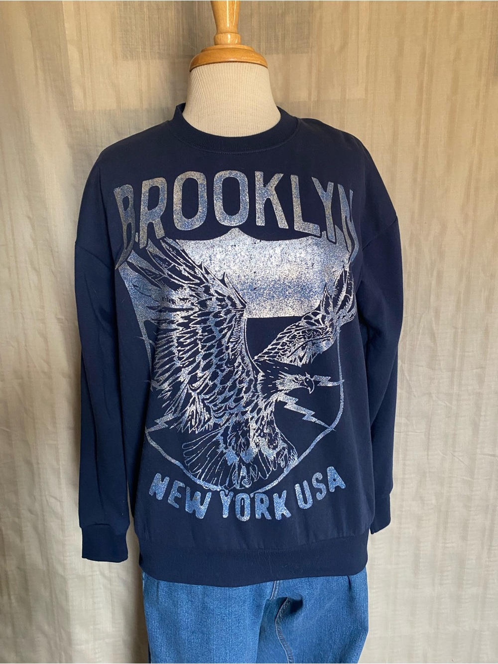 No Boundaries “Brooklyn” Graphic Crewneck Sweater